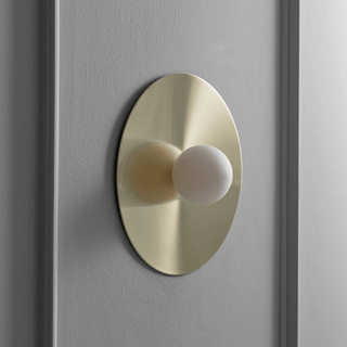 BLACK DISC GLOBE WALL LIGHT - DYKE & DEAN