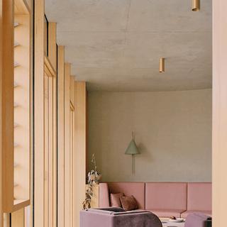CEILING CYLINDER SPOT LAMP BRASS - DYKE & DEAN