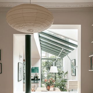 DOME LINEN LIGHT SHADE 60CM - DYKE & DEAN