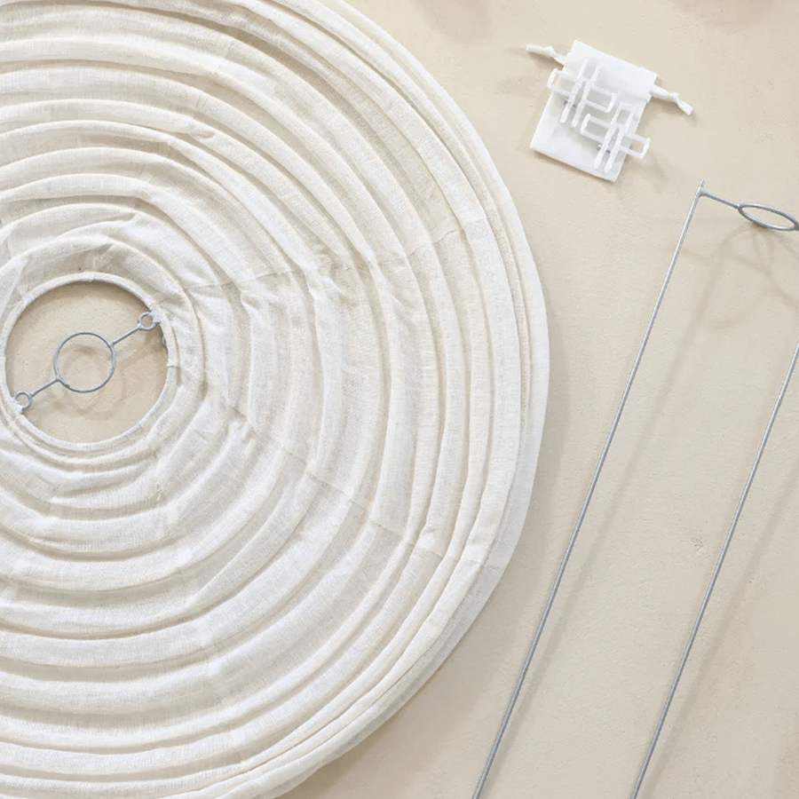 DOME LINEN LIGHT SHADE 60CM - DYKE & DEAN