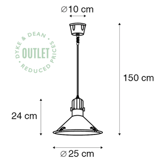 FIRSTLIGHT WATERPROOF OUTDOOR PENDANT WHITE OUTLET - DYKE & DEAN