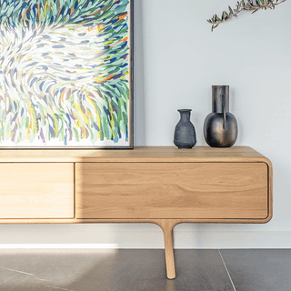 GAZZDA FAWN LOW SIDE BOARD OAK - DYKE & DEAN