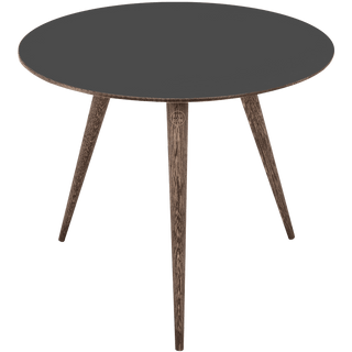 GAZZDA ROUND ARP TABLE SMOKED OAK 55CM - DYKE & DEAN