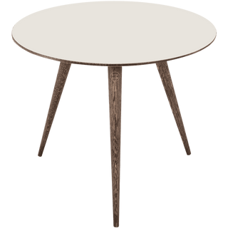 GAZZDA ROUND ARP TABLE SMOKED OAK 55CM - DYKE & DEAN