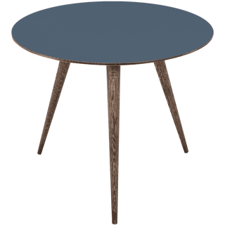 GAZZDA ROUND ARP TABLE SMOKED OAK 55CM - DYKE & DEAN