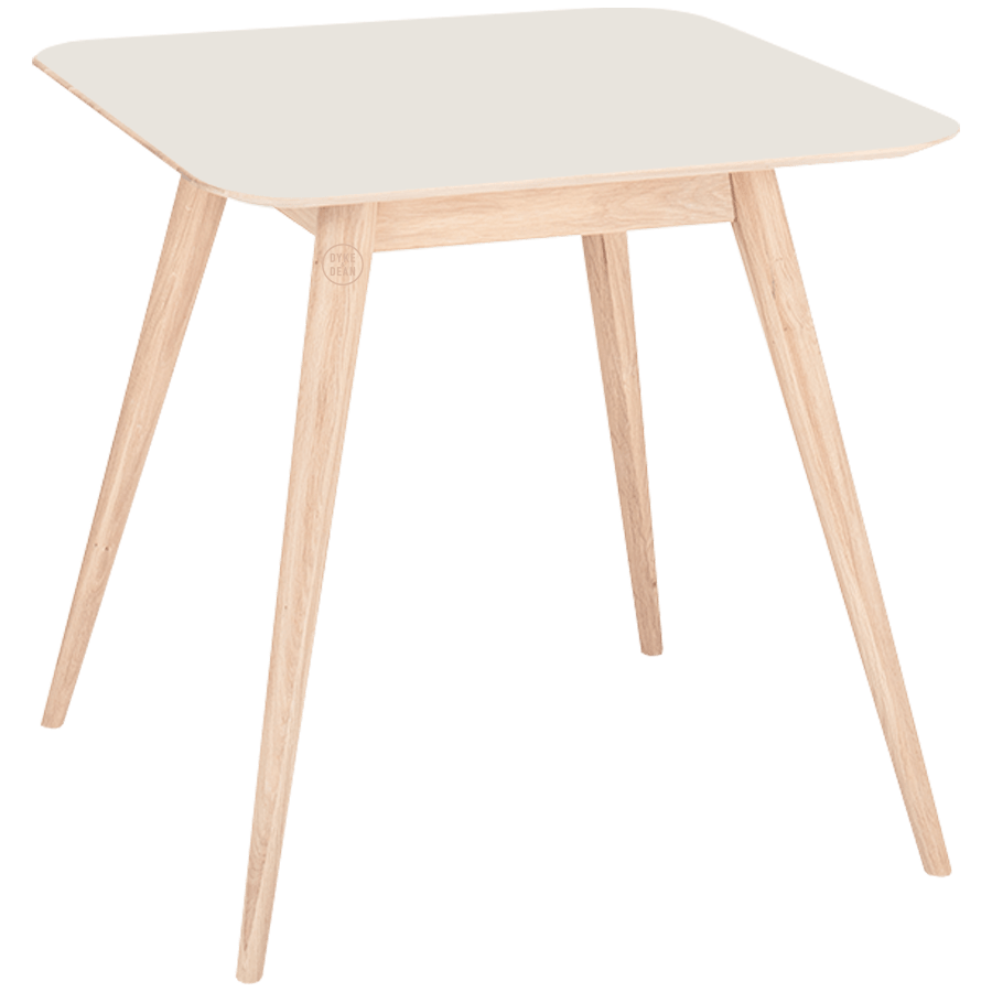 GAZZDA SQUARE STAFA TABLE WHITE OAK 80CM - DYKE & DEAN