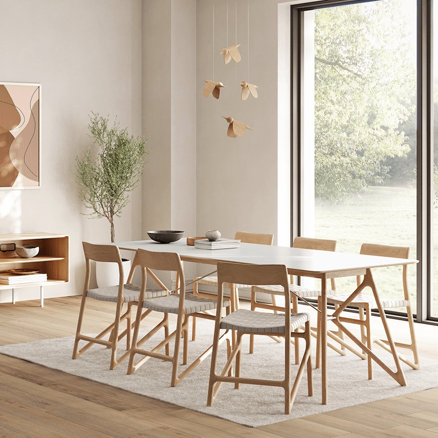 GAZZDA TINK DINING TABLE SMOKED OAK 180 x 90 - DYKE & DEAN