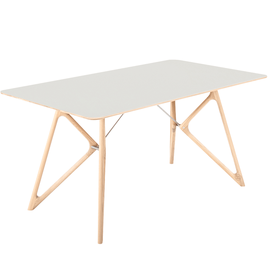 GAZZDA TINK DINING TABLE WHITE OAK 160 x 90 - DYKE & DEAN