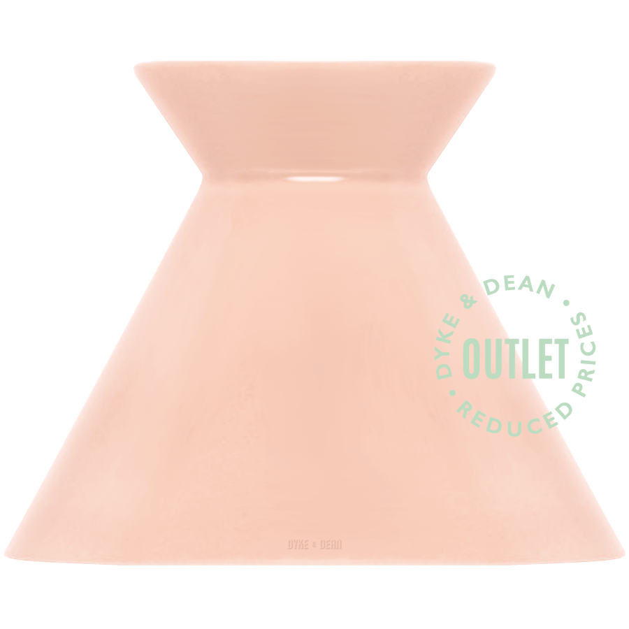KIRO CERAMIC LARGE SALMON PINK WALL LIGHT OUTLET - DYKE & DEAN