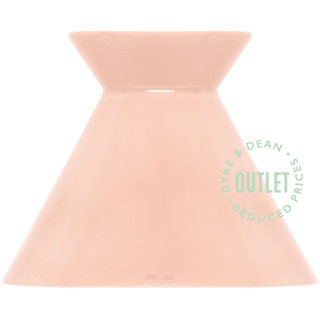 KIRO CERAMIC LARGE SALMON PINK WALL LIGHT OUTLET - DYKE & DEAN
