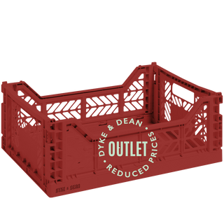 MIDI STACKING CRATE TILE RED OUTLET - DYKE & DEAN