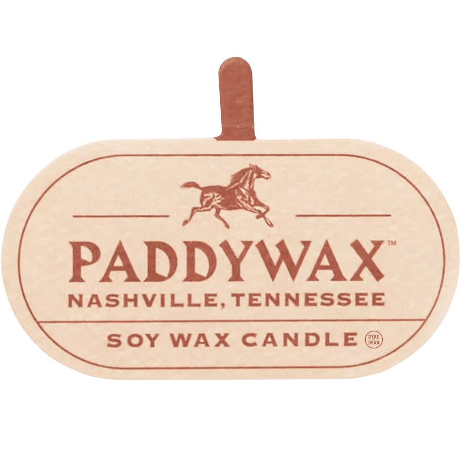 PADDYWAX VISTA LARGE AMBER GLASS CANDLE TOBACCO & PATCHOULI - DYKE & DEAN