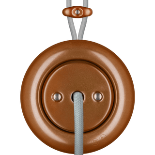 PORCELAIN KATY PATY COLONA ROUND SURFACE MOUNTED CABLE GLAND SOCKET COPPER - DYKE & DEAN