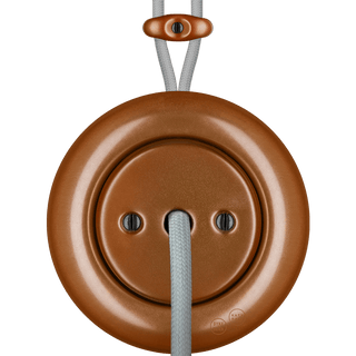 PORCELAIN KATY PATY COLONA ROUND SURFACE MOUNTED CABLE GLAND SOCKET COPPER - DYKE & DEAN