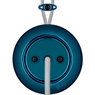 PORCELAIN KATY PATY COLONA ROUND SURFACE MOUNTED CABLE GLAND SOCKET DARK BLUE - DYKE & DEAN