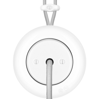 PORCELAIN KATY PATY COLONA ROUND SURFACE MOUNTED CABLE GLAND SOCKET WHITE - DYKE & DEAN
