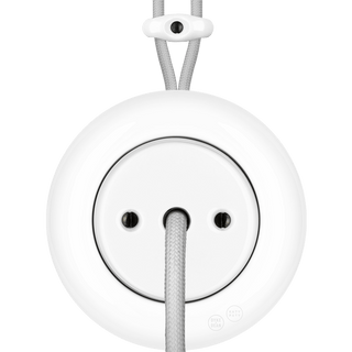 PORCELAIN KATY PATY COLONA ROUND SURFACE MOUNTED CABLE GLAND SOCKET WHITE - DYKE & DEAN