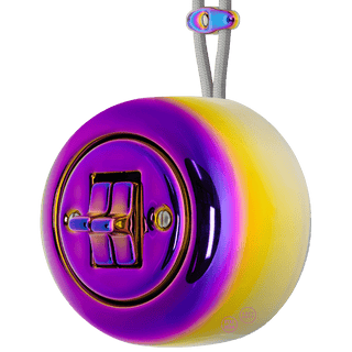 PORCELAIN KATY PATY COLONA ROUND SURFACE MOUNTED DOUBLE TOGGLE BUTTON SWITCH VIOLEDO - DYKE & DEAN