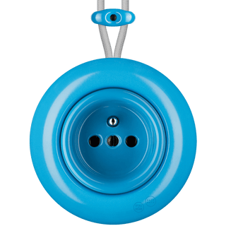 PORCELAIN KATY PATY COLONA ROUND SURFACE MOUNTED EURO SOCKET AZURE - DYKE & DEAN