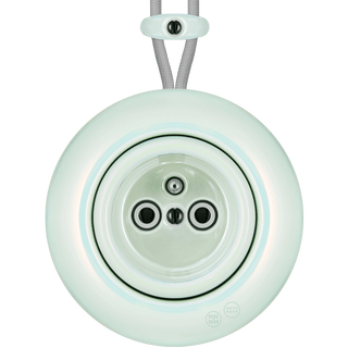 PORCELAIN KATY PATY COLONA ROUND SURFACE MOUNTED EURO SOCKET CONCHA - DYKE & DEAN