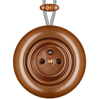 PORCELAIN KATY PATY COLONA ROUND SURFACE MOUNTED EURO SOCKET COPPER - DYKE & DEAN