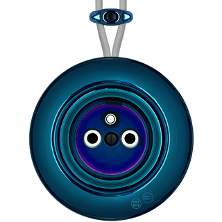 PORCELAIN KATY PATY COLONA ROUND SURFACE MOUNTED EURO SOCKET DARK BLUE - DYKE & DEAN