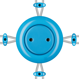PORCELAIN KATY PATY COLONA ROUND SURFACE MOUNTED JUNCTION BOX AZURE - DYKE & DEAN