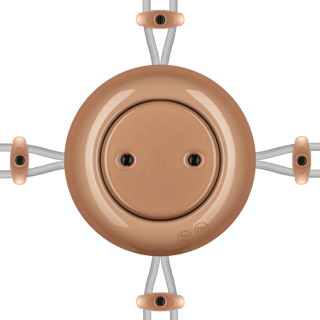 PORCELAIN KATY PATY COLONA ROUND SURFACE MOUNTED JUNCTION BOX DERMA - DYKE & DEAN