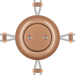 PORCELAIN KATY PATY COLONA ROUND SURFACE MOUNTED JUNCTION BOX DERMA - DYKE & DEAN