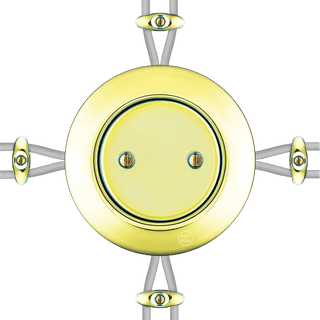 PORCELAIN KATY PATY COLONA ROUND SURFACE MOUNTED JUNCTION BOX LUCEDO - DYKE & DEAN