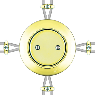 PORCELAIN KATY PATY COLONA ROUND SURFACE MOUNTED JUNCTION BOX LUCEDO - DYKE & DEAN