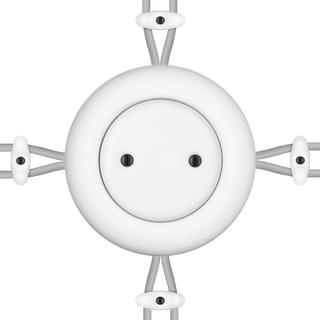 PORCELAIN KATY PATY COLONA ROUND SURFACE MOUNTED JUNCTION BOX MATTE WHITE - DYKE & DEAN