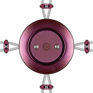 PORCELAIN KATY PATY COLONA ROUND SURFACE MOUNTED JUNCTION BOX PURPLE - DYKE & DEAN