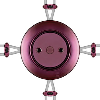PORCELAIN KATY PATY COLONA ROUND SURFACE MOUNTED JUNCTION BOX PURPLE - DYKE & DEAN