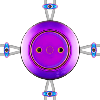 PORCELAIN KATY PATY COLONA ROUND SURFACE MOUNTED JUNCTION BOX VIOLEDO - DYKE & DEAN
