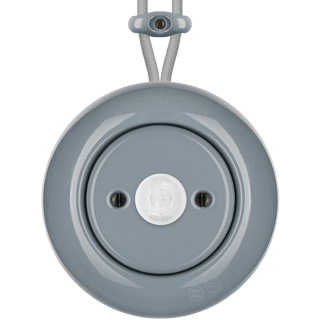 PORCELAIN KATY PATY COLONA ROUND SURFACE MOUNTED MOTION SENSOR ASH GREY - DYKE & DEAN