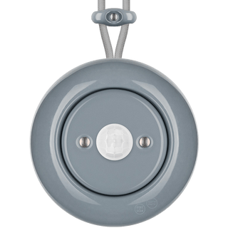 PORCELAIN KATY PATY COLONA ROUND SURFACE MOUNTED MOTION SENSOR ASH GREY - DYKE & DEAN