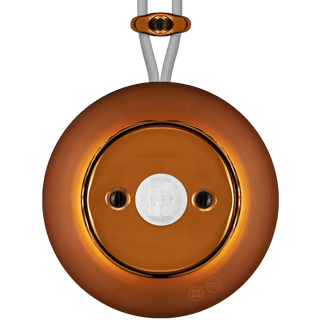 PORCELAIN KATY PATY COLONA ROUND SURFACE MOUNTED MOTION SENSOR BRONZE - DYKE & DEAN