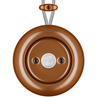 PORCELAIN KATY PATY COLONA ROUND SURFACE MOUNTED MOTION SENSOR COPPER - DYKE & DEAN