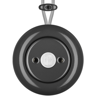 PORCELAIN KATY PATY COLONA ROUND SURFACE MOUNTED MOTION SENSOR DARK GREY - DYKE & DEAN