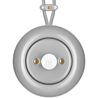 PORCELAIN KATY PATY COLONA ROUND SURFACE MOUNTED MOTION SENSOR GREY - DYKE & DEAN