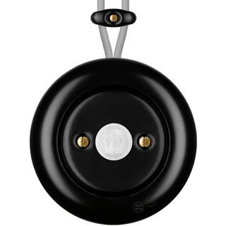 PORCELAIN KATY PATY COLONA ROUND SURFACE MOUNTED MOTION SENSOR MATTE BLACK - DYKE & DEAN