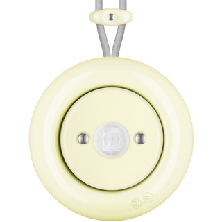 PORCELAIN KATY PATY COLONA ROUND SURFACE MOUNTED MOTION SENSOR VANILLA - DYKE & DEAN