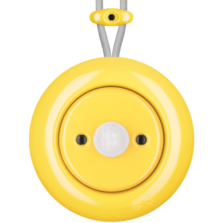 PORCELAIN KATY PATY COLONA ROUND SURFACE MOUNTED MOTION SENSOR YELLOW - DYKE & DEAN