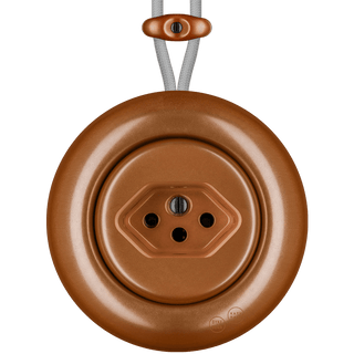 PORCELAIN KATY PATY COLONA ROUND SURFACE MOUNTED SWISS SOCKET COPPER - DYKE & DEAN