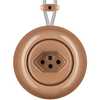 PORCELAIN KATY PATY COLONA ROUND SURFACE MOUNTED SWISS SOCKET DERMA - DYKE & DEAN