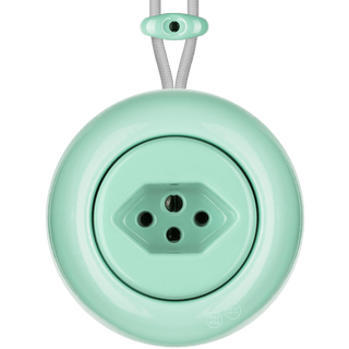 PORCELAIN KATY PATY COLONA ROUND SURFACE MOUNTED SWISS SOCKET MINT GREEN - DYKE & DEAN