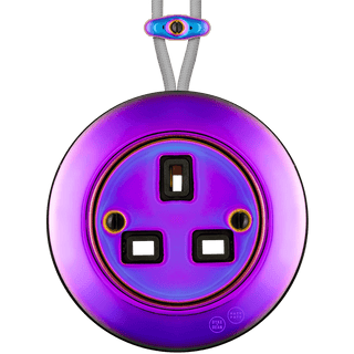 PORCELAIN KATY PATY COLONA ROUND SURFACE MOUNTED UK SOCKET VIOLEDO - DYKE & DEAN