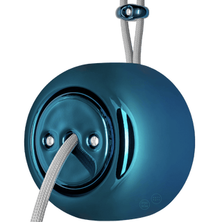 PORCELAIN ROUND SURFACE MOUNTED CABLE GLAND SOCKET DARK BLUE - DYKE & DEAN