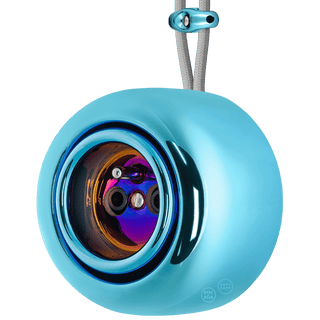 PORCELAIN ROUND SURFACE MOUNTED EURO SOCKET SKY BLUE - DYKE & DEAN